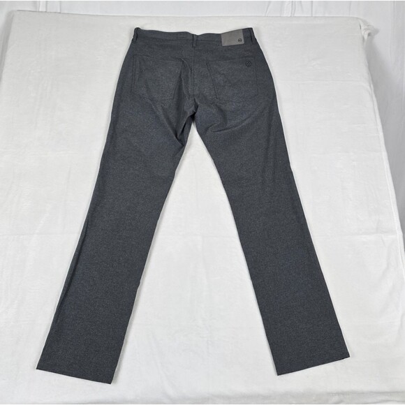 AG Green Label Men’s Gray Pants Nylon-Blend Size 32 Straight-Leg Stretch - Picture 2 of 11